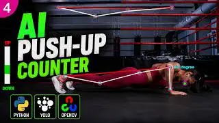 AI Push-Up Counter Using YOLOv8 Pose Estimation | Python Fitness Tracker Project