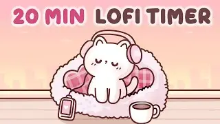 20 min lofi Timer ❤️ 20 minute timer with music for classroom 🎵