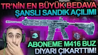 DÜNYA REKORU! ABONEME 400 TANE BEDAVA SANDIK AÇTIM BUZ DİYARI ÇIKARTTIM! PUBG Mobile