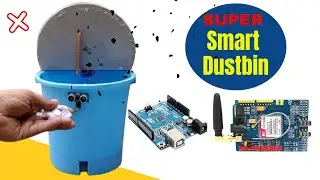 Smart dustbin। How to make super smart dustbin with Arduino and GSM sim900A module