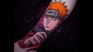 Pain from Naruto Tattoo Timelapse 1hr