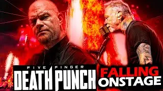 JAMES HETFIELD REACTION TO FIVE FINGER DEATH PUNCH SINGER ONSTAGE ACCIDENT LIVE (2024) #METALLICA