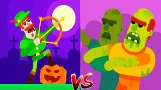 Bowmasters - Gameplay Walkthrough 17 Epic Wins - Zombie Days