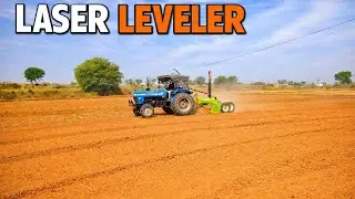 laser and levelor with sonalika 55 | sonalika tractor | tractor videos India | laser and levelor