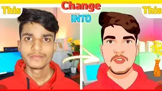 How to Change Your FaceCam Video Into Cartoon Video || Make Your Own Face Into Animated Face
