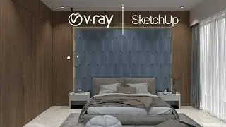 Sketchup Ultra luxurious Bedroom Interior Build + Vray 5 Render | Pixologic Interior