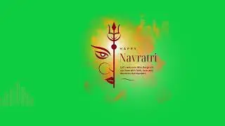 Durga Puja in Bihar Animation | Green Screen Clip | Maa Durga Festival Visual