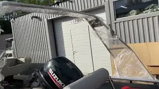 Установка дистанции на лодку Гладиатор 420 + мотор Suzuki 9.9