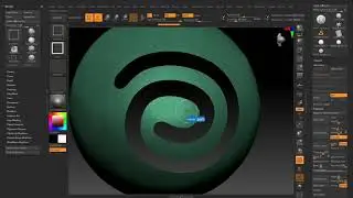 Let's create a Sharp and Clean Edged Form in ZBrush (Crealesson Used to display hotkeys)