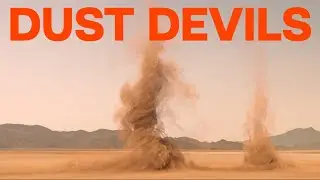 4K dust devil twisters in the desert - EmberGen