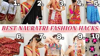 (part-3) 11 Navratri Fashion hacks for Garba Night | Navratri hacks that make you go💃✨|#fashionstyle