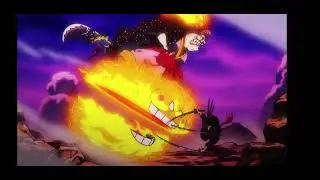 BIG MOM levando uma porrada do Tralfagar e Zoro