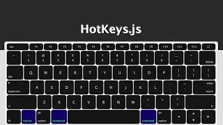 Hotkey library to implement keyboard shortcuts and hotkeys in web applications.