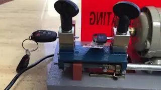 Pt#2 Cutting First Toyota Car Key with Automatic Horizontal Key Cutting Machine 598A