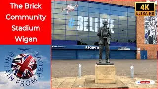 Drone flight over the Brick Community Stadium Wigan formerly the DW #stadium #dronevideo #football