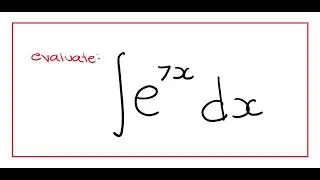 Integral of e^(7x)