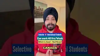 Good or Bad? Canada International Students can work Full time 40 hrs/week till April 2024 #shorts