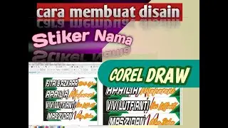 cara membuat stiker nama di coreldraw
