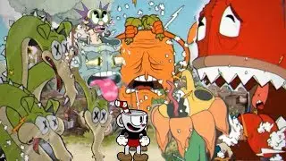 Cuphead All Bosses Knockouts/Losing Animations