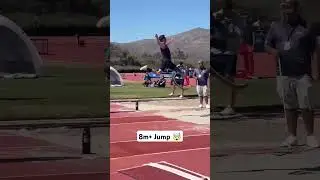 Jarryd Wallace jumps 8.06m🚀 #jumpers