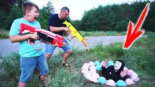 ЛУЧШИЕ СЕРИИ про АНОНИМУСА!!!  NERF GUN Матвей и папа Все серии подряд
