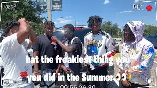 WHAT THE FREAKIEST THING YOU DID THIS SUMMER👀🔥(HIGHSCHOOL EDITION📚📓)