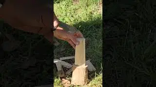 Made a mallet and wedge to split Australian Hardwood using my Silky and my BPS Knives HK1 CSHI