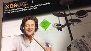 Behringer 8-Piece Electronic Drum Set (unboxing)