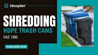 Vecoplan VAZ Shreds 95 Gallon Municipal Trash Cans