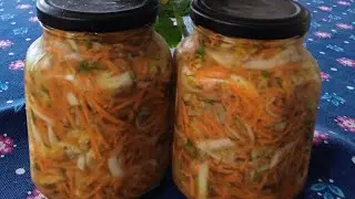 Кабачки с морковью по корейски вкусняшка ,минтай в кляре, кабачки в кляре,мариную огурчики 🤤👍🏻