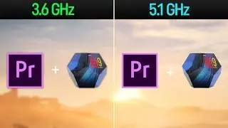 i9 9900K Premiere Pro Render Test: 3.6GHz vs 5.1GHz