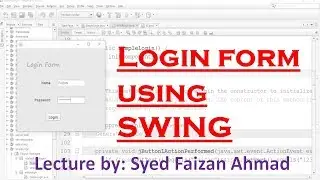 Create login form in Java using SWING | Java Swing Login Example | Swing GUI |Advance Java Tutorial