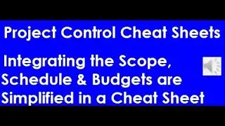 Project Controls - Cheat Sheet