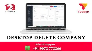 Vyapar delete company desktop | #vyapar #vyaparmalayalam