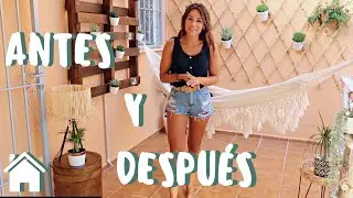 TRANSFORMACIÓN TERRAZA ‼️ ANTES Y DESPUÉS 👌((DECORANDO una MANSIÓN)) 🏡
