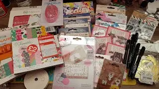 Hobbycraft, The Range, Poundland and Paperchase craft haul.