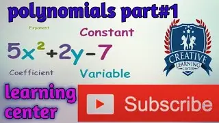 Polynomials part one #mathematics #learningcenter