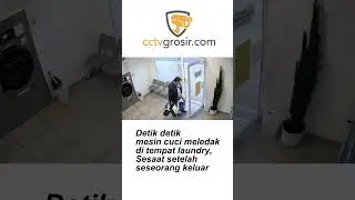 Detik detik mesin cuci meledak di tempat laundry, Sesaat setelah seseorang keluar #laundry