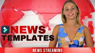 NEWS STREAMING TEMPLATE - WONDERSHARE FILMORA 14