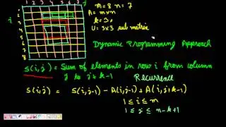 Programming Interview: Maximum Sub-Matrix Sum (Dynamic Programming)