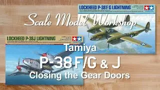Tamiya P 38 Closing the Gear Doors