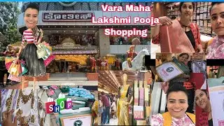 Vara Maha Lakshmi Pooja Shopping 🛍️ II Jewellery II Sarees 50% Off II Pooja Decor II Huge Shopping