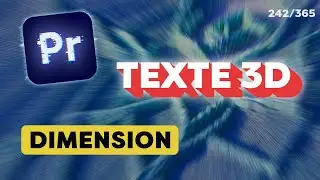 UN TEXTE 3D SUR PREMIERE PRO ??? | Tuto Premiere Pro