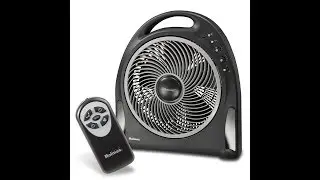 Holmes HAPF624R UC 12 Inch Blizzard Remote Control Power Fan with Rotating Grill