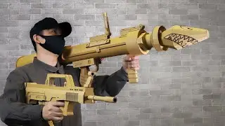 A Man, recklessly fighting with Cardboard