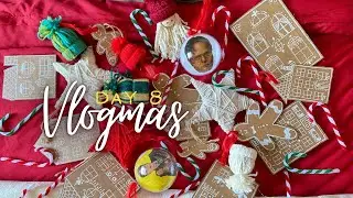 DIY Ornaments Part 2 with Cardboard, Ribbon & Gel Pens | VLOGMAS DAY 8