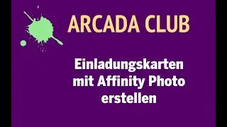 Einladungskarten mit Affinity Photo erstellen