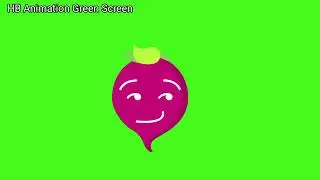 Beetroot Animation Green Screen
