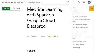 Machine Learning with Spark on Google Cloud Dataproc GSP271