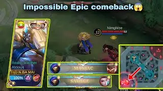 IMPOSSIBLE EPIC COMEBACK!😱 အရှုံးကနေအနိုင်ပြန်တိုက်မယ့်ALDOUS GAMEPLAY! @nbamainhkum #mlbb